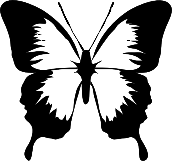 600x559 Butterfly Clip Art Free Vector 4vector