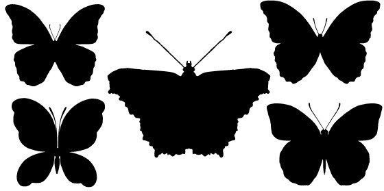 560x279 Butterfly Silhouette Vector Free Vector Download (7,111 Free