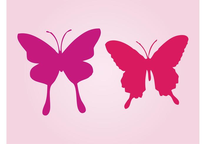 700x490 Butterfly Silhouette Free Vector Art