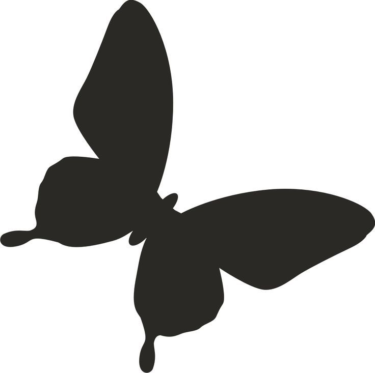 736x733 Butterfly Silhouette Tattoo Tattoos I Love