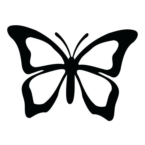 500x500 Silhouette Butterfly Butterfly Vinyl Wall Art Mirrors And Vinyl