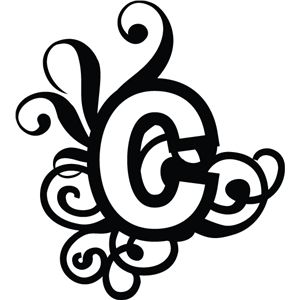 300x300 Silhouette Design Store Monogram C A Silhoette Files