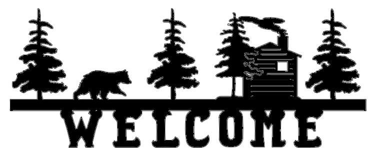 750x297 Welcome Sign Silhouettes
