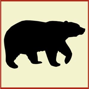 300x300 Black Bear Clipart Cabin