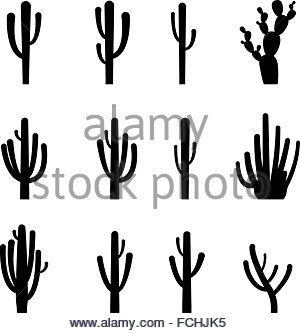 300x333 Cactus Icon Set, Simple Style Stock Vector Art Amp Illustration