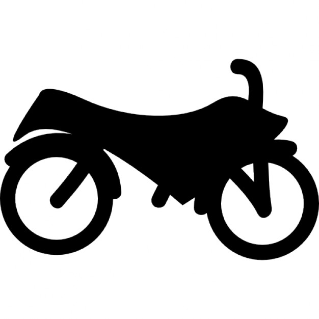 626x626 Motorcycle Side View Silhouette Icons Free Download