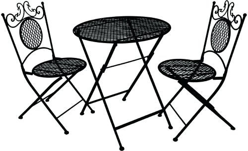 500x305 Cafe Table And Chairs Clipart
