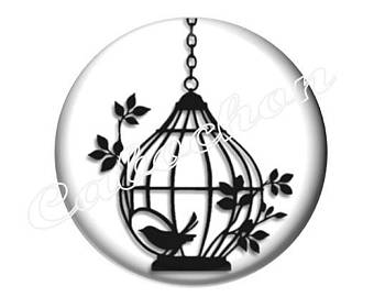 340x270 Silhouette Bird Cage Silhouette Clip Art Bird Clip Art