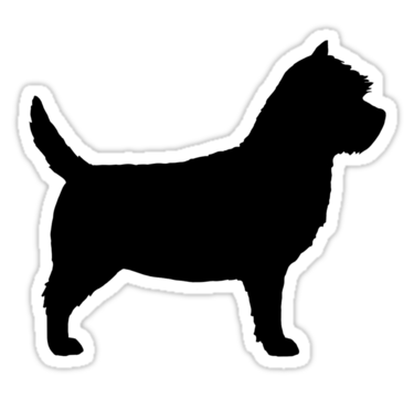 375x360 Cairn Terrier Silhouette(S) Stickers By Jenn Inashvili Redbubble