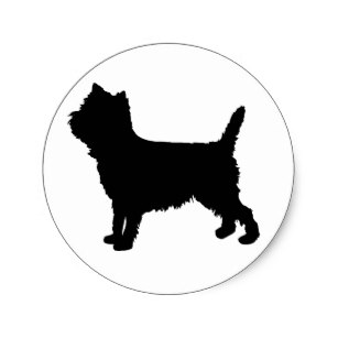 307x307 West Highland White Terrier Silhouette Craft Supplies Zazzle