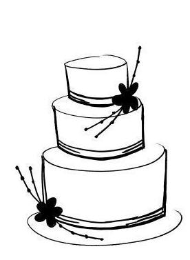 276x377 Clip Art Wedding Cake Silhouette