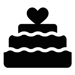 255x255 Clip Art Wedding Cake Silhouette