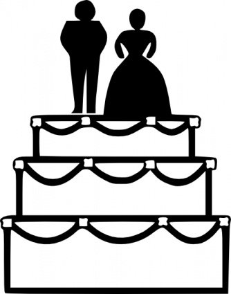 334x425 Wedding Cake, Clipart