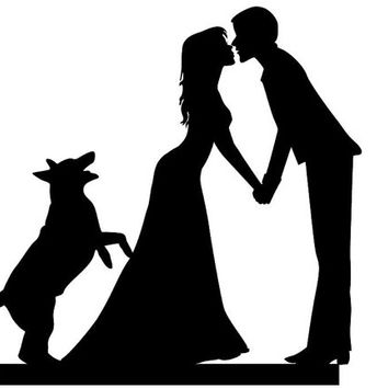 354x354 Wedding Cake Topper Clipart