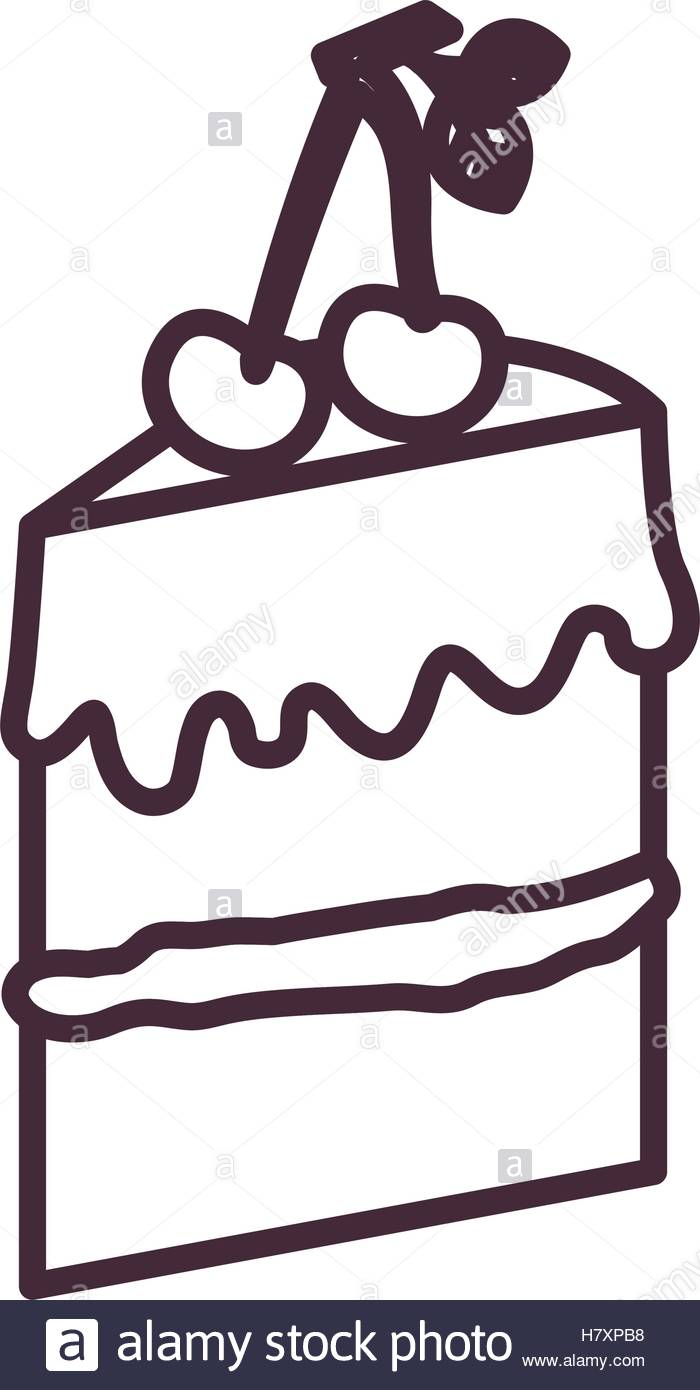 700x1390 Cake Silhouette Icon. Bakery Shop Traditional And Product Theme