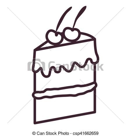450x470 Isolated Cake Silhouette Design. Cake Silhouette Icon . Clipart