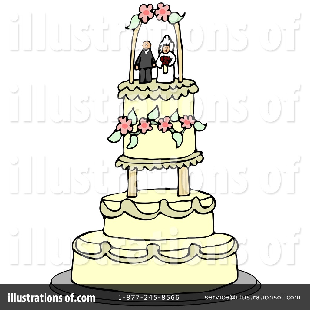 1024x1024 Wedding Cake Silhouette Vector Image