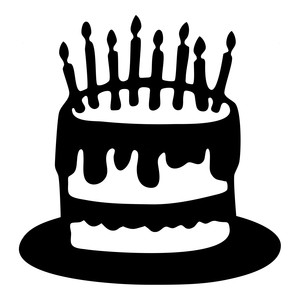 300x300 Cake Silhouette Clip Art Clip