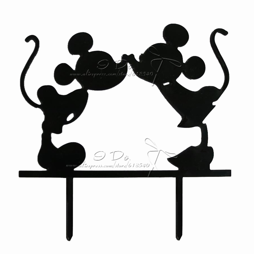 850x850 Free Shipping Acrylic Mickey And Minnie Wedding Cake Topper