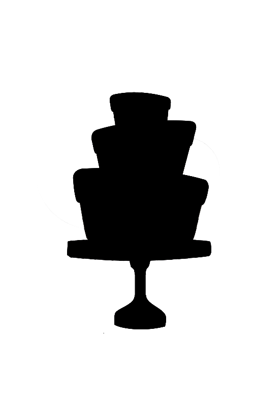 500x800 Clip Art Wedding Cake Silhouette ~ Prezup