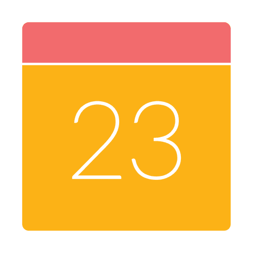 512x512 Calendar Flat Icon Silhouette