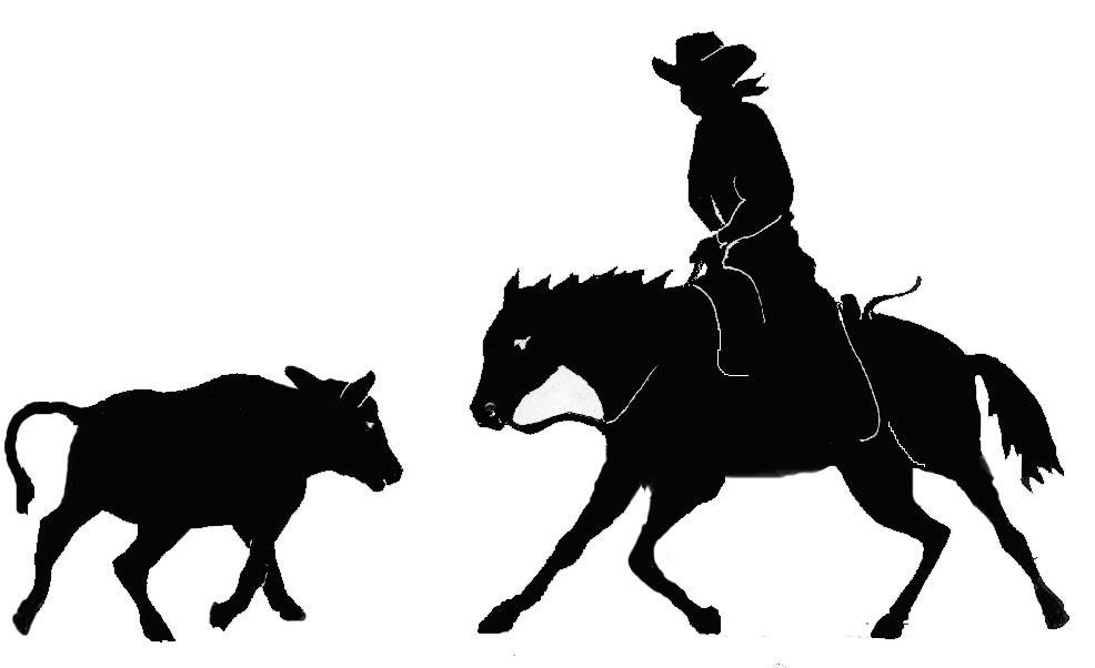 986x602 Cutting Horse Clip Art