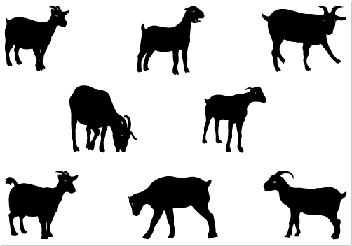 502x352 Goat Clipart Silhouette