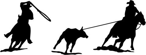 479x182 Calf Roping Clipart Cliparthut