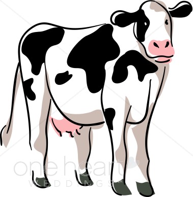 379x388 Dairy Cow Clipart