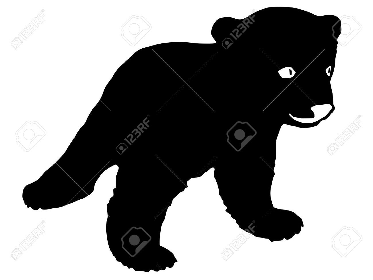 1300x974 Polar Bear Clip Art Silhouette