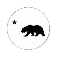 200x200 Bear Silhouette Stickers Zazzle