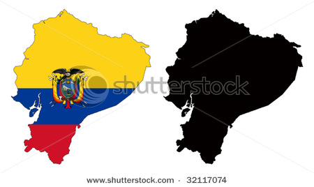 450x268 Of Two Maps Of Ecuador In South America, One Painted