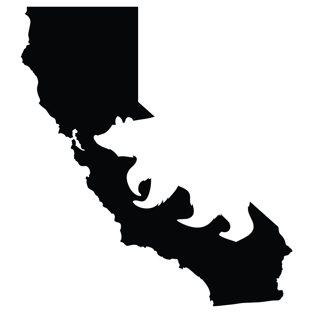 1000x1000 Silhouette Decal We Are California Grown
