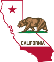 190x217 California Silhouette And Flag By Suncityartist Spreadshirt