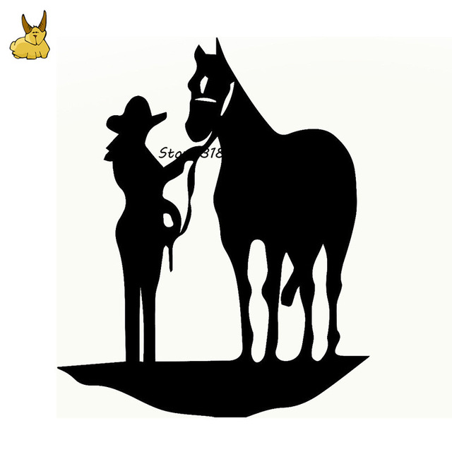 640x640 1518cm Car Stickers Animal Cartoon Horse Women Styling