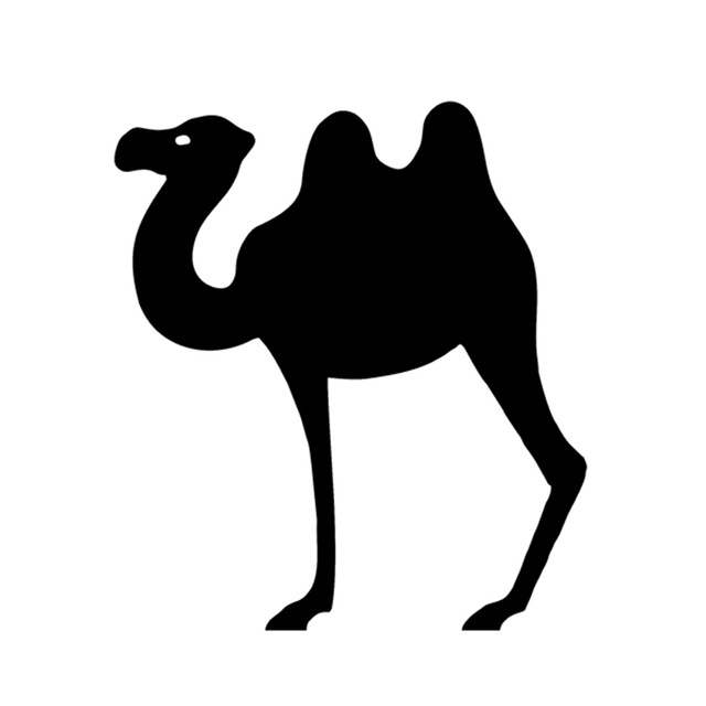 640x640 Funny Camel Silhouette Die Cut Sticker Car Bumper Vinyl Stickers