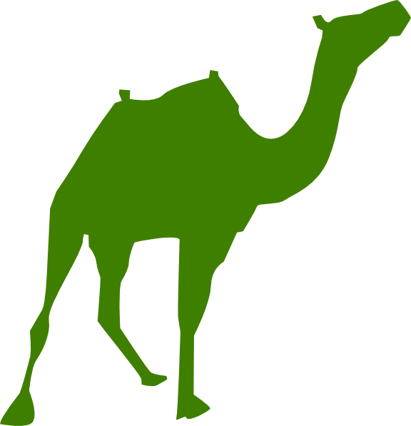 576x597 Walking Camel Silhouette Clip Art
