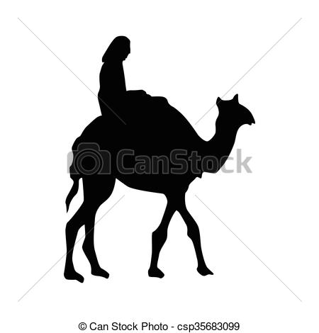 450x470 Camel Silhouette Black Isolated On White Background Eps Vectors