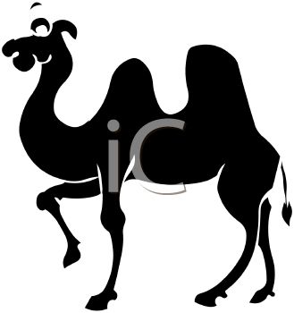 329x350 Picture Of Silhouette Of Camel On White Background In