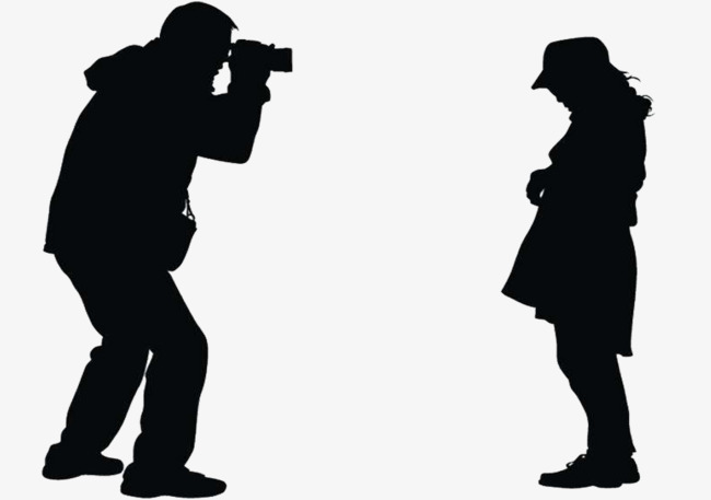 650x457 Silhouette Of Interview, Little Girl Silhouette, Reporter
