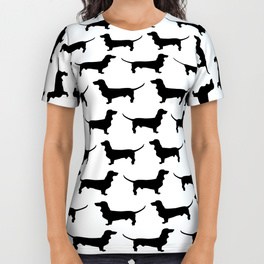264x264 Dog Silhouette All Over Print Shirts Society6