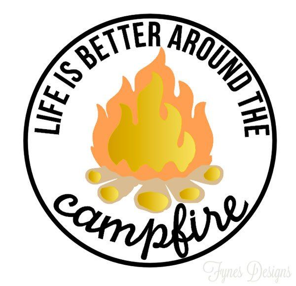 600x580 Camping Decals With Free Silhouette Cut Files Free Silhouette