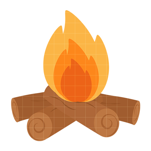 504x504 Campfire Clipart Silhouette Clipground