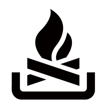350x350 Fire Campfire Stencil Silhouette Cameo Projects