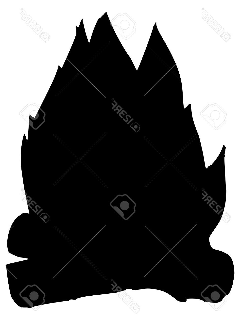 974x1300 Unique Campfire Silhouette Library