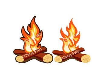 340x270 Camp Fire Silhouette Etsy