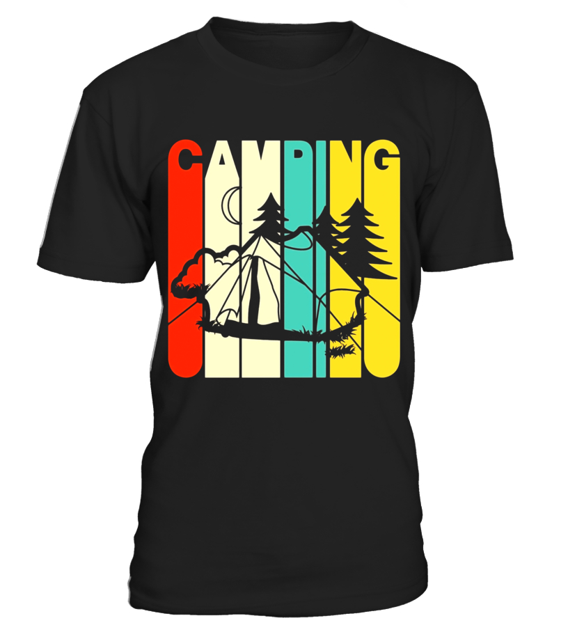 816x918 Vintage Style Camping Silhouette T Shirt