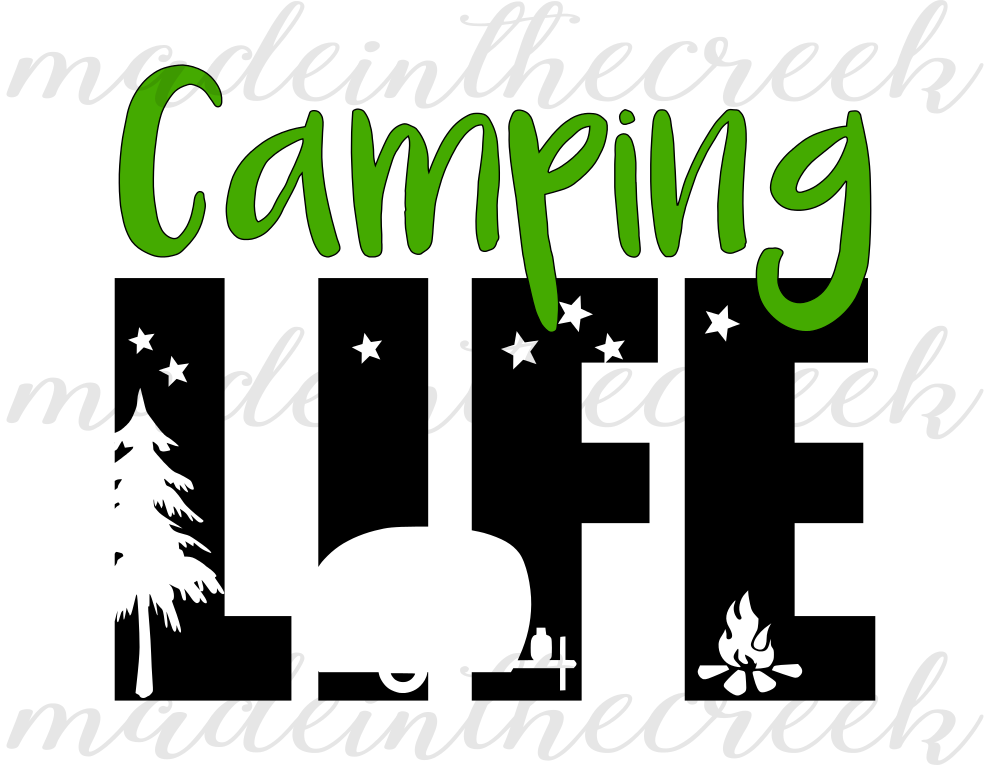 990x765 Camping Life, Camper, Outdoors, Summer, Design Bundles