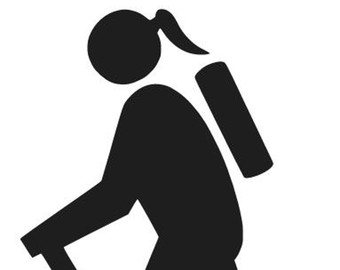 340x270 Camping Icon Symbol Logo Vinyl Decal Sticker Camp Tent Hike