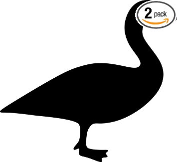 355x325 Canada Goose Silhouette (Black) Waterproof Vinyl Decal